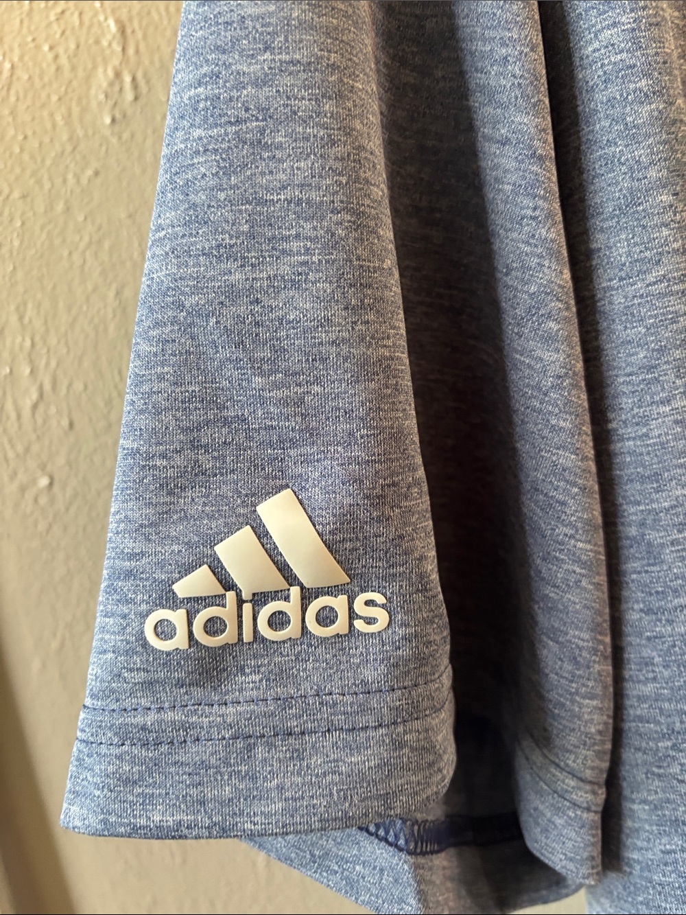 Adidas Men’s Heather blue Polo Shirt - Picture 3 of 7